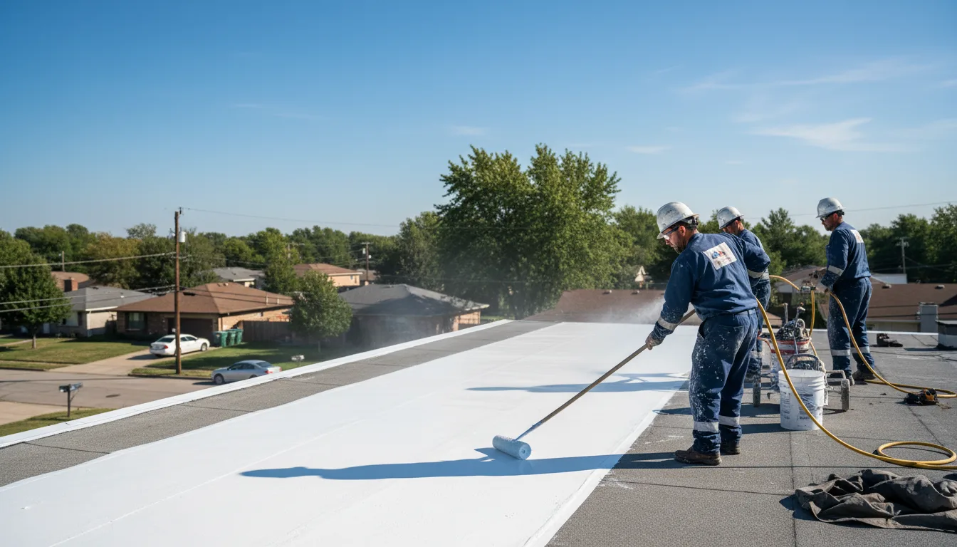 Commercial roof coating in Refugio, TX near me